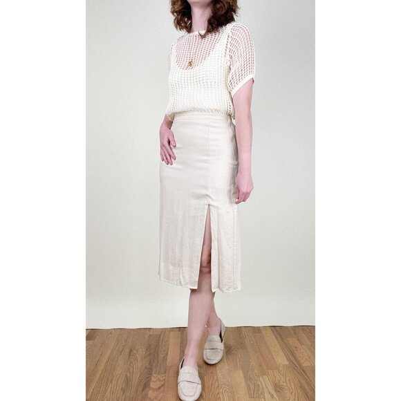 Vintage 60s 70s Norwegian Military Open Knit Net Blouse Top Shirt Cover Up Sexy - Picture 8 of 9